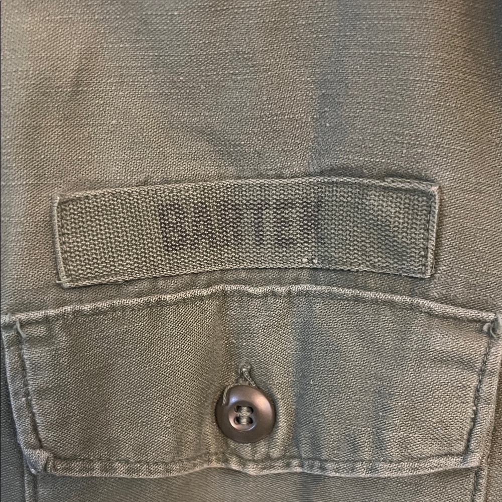 Vintage Olive Real Military Field Jacket / Shirt - Picture 2 of 7
